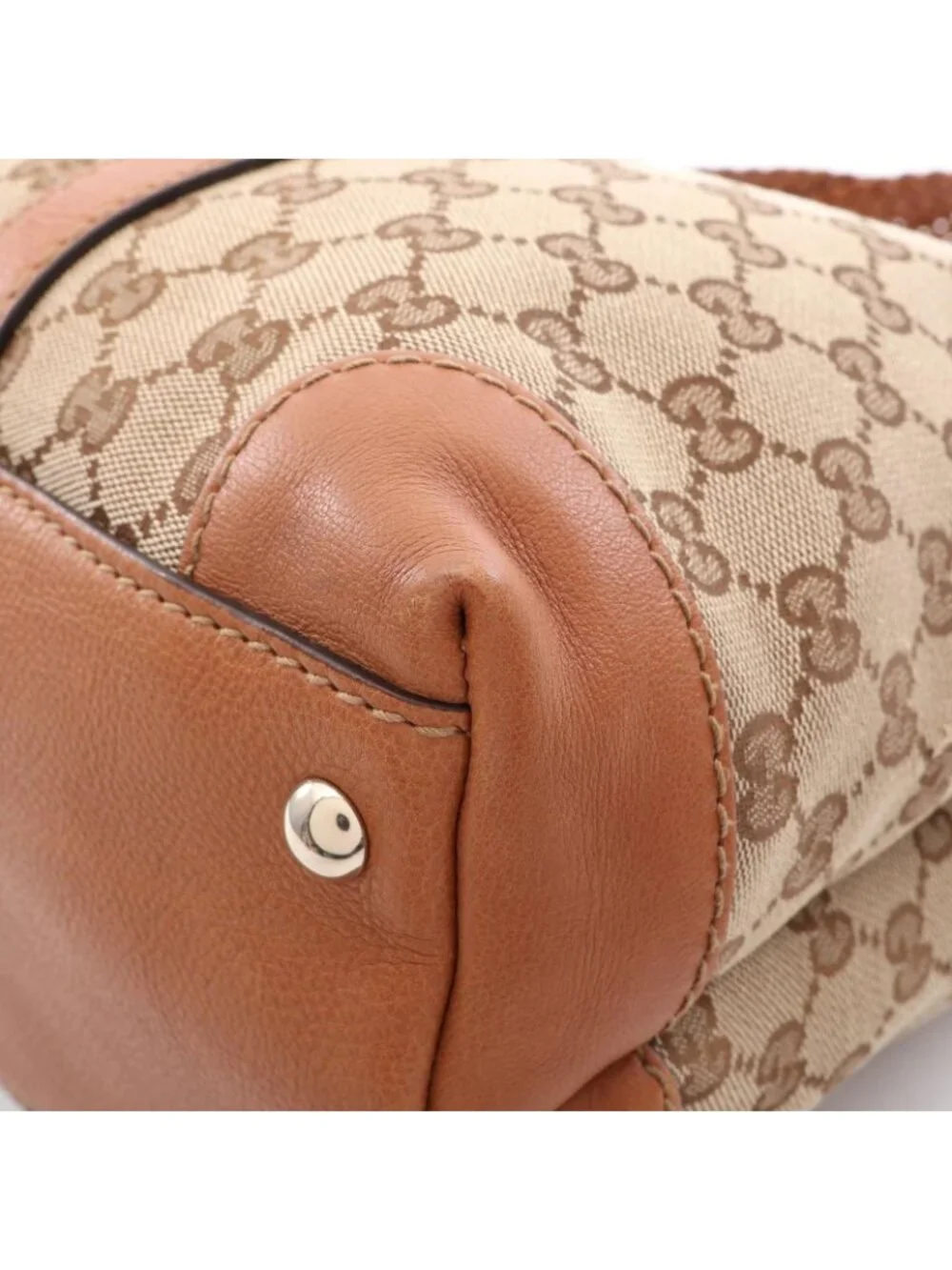 Gucci Tote Bag Marrakech GG Canvas Beige Brown